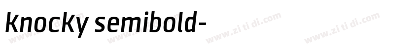 knocky semibold字体转换